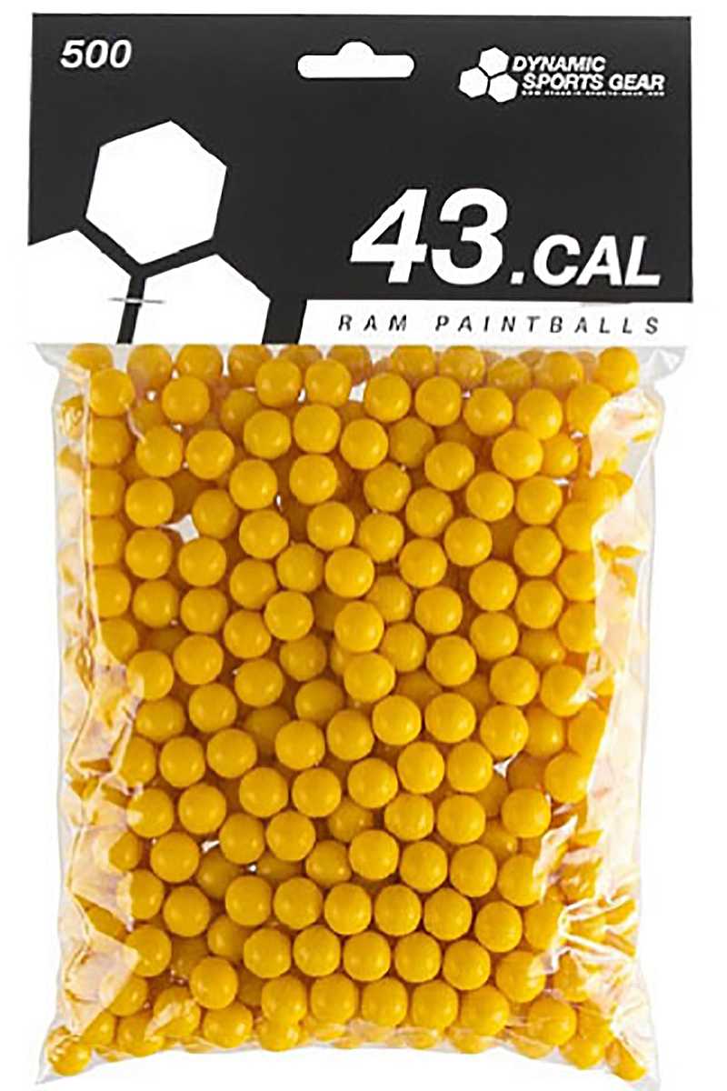 DSG RAM Paintballs cal.43 500 Stück Gelb