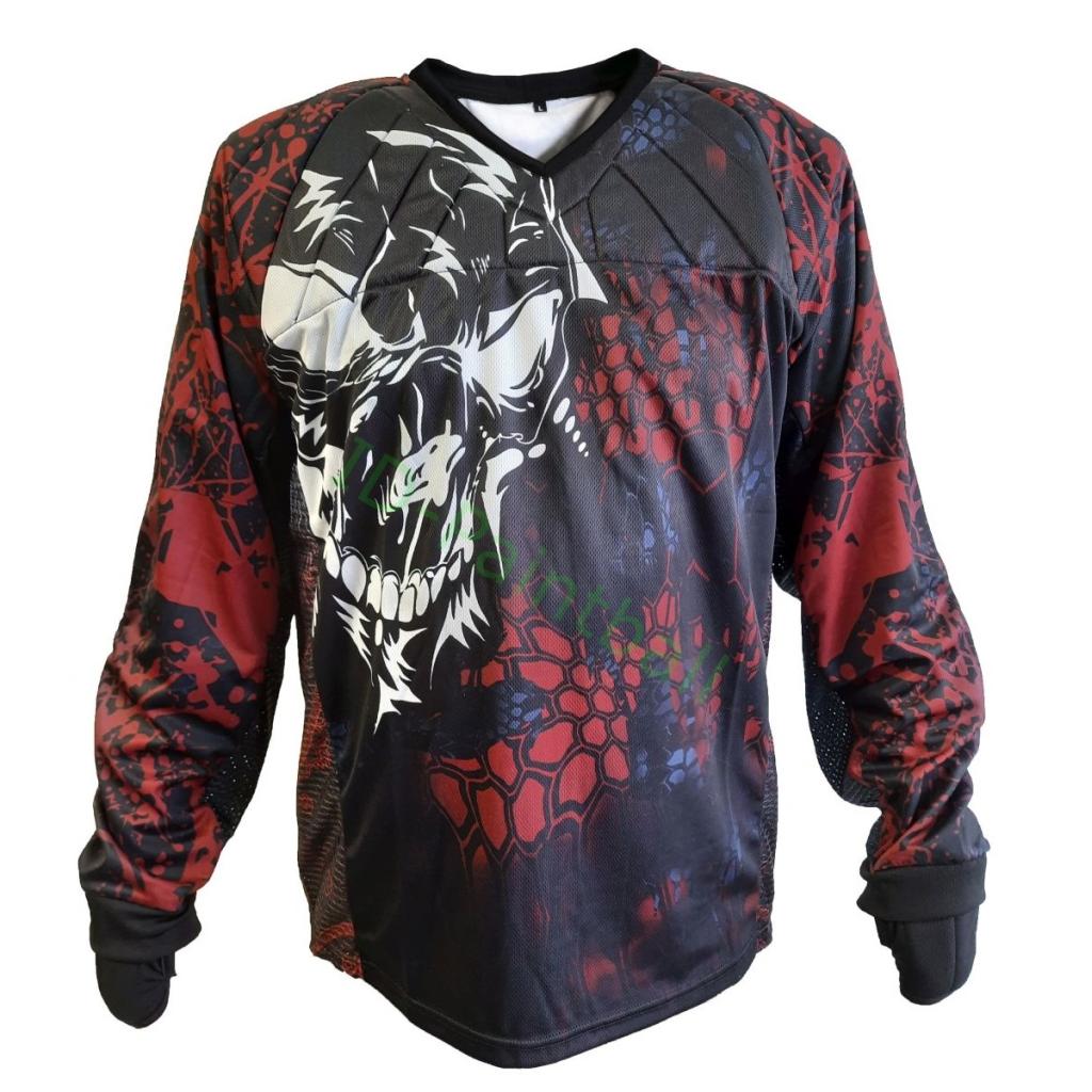 IDP Custom Jersey Angry Skull Rot Schwarz