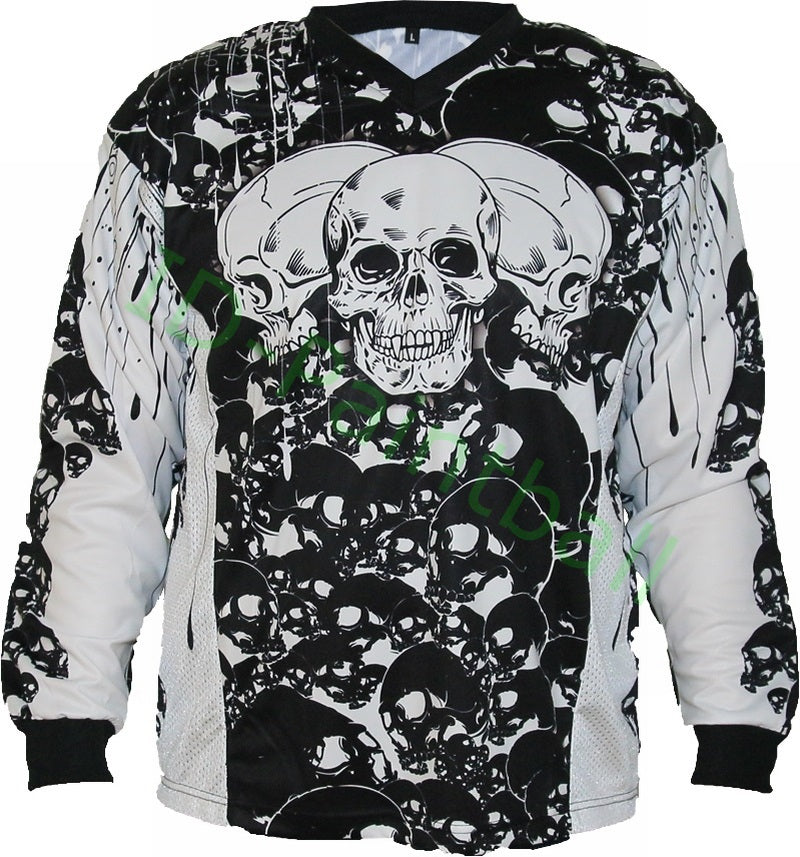 IDP Jersey The Skulls Schwarz Paintball Trikot