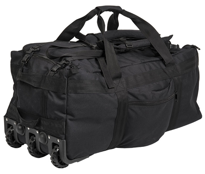 Kampftrageseesack mit Rollen Gearbag Schwarz