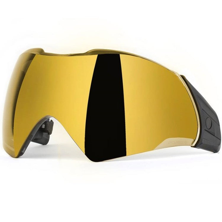 Push Unite Chrome Gold Paintball Thermal Maskenglas