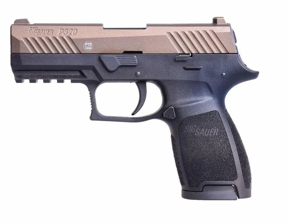 SIG Sauer P320 Bronze Schreckschusspistole Kaliber 9mm P.A.K.