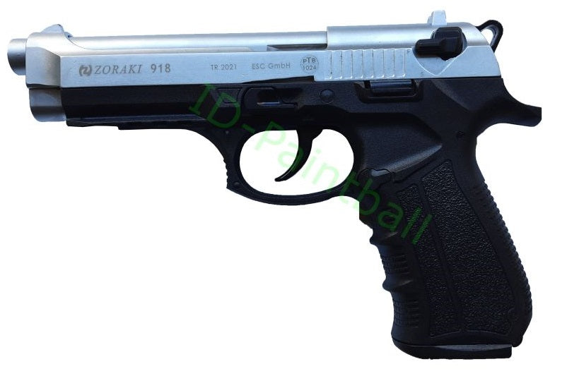 Zoraki 918 9mm P.A.K. Chrom Matt / Schwarz Schreckschusspistole