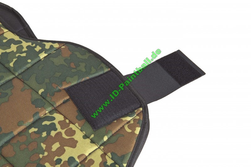 Brustpanzer flecktarn / schwarz