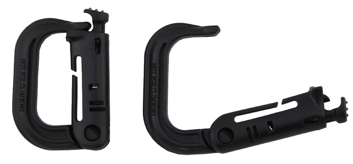 Molle Karabinerhaken Kunststoff 2er Pack