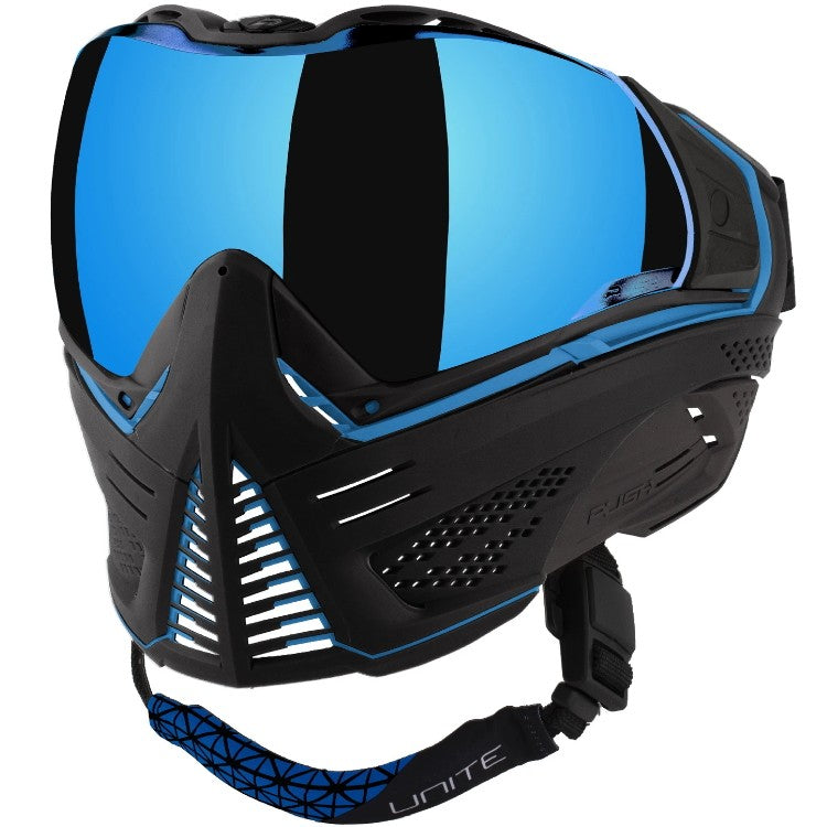Push Unite Paintball Thermal Maske Schwarz Blau
