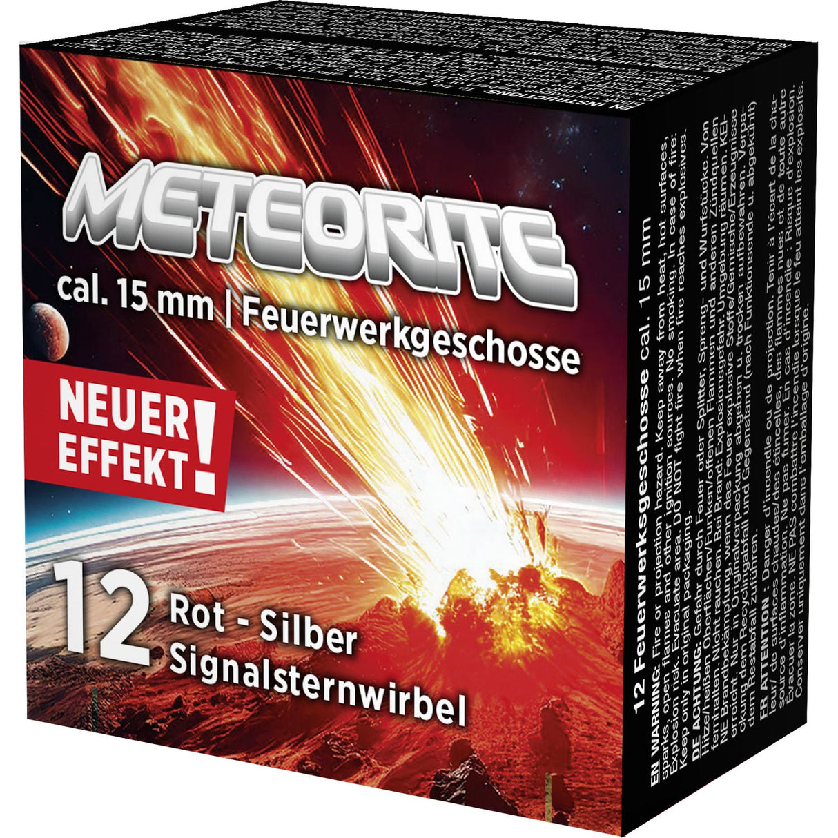 Umarex Signalsternwirbel rot-silber Meteorite cal. 15 mm 12er Schachtel