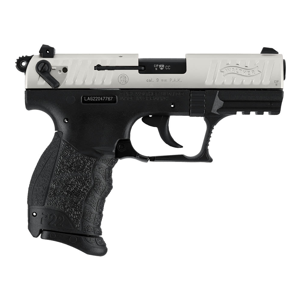 Walther P22Q 9 mm P.A.K. NKL Nickel Edition