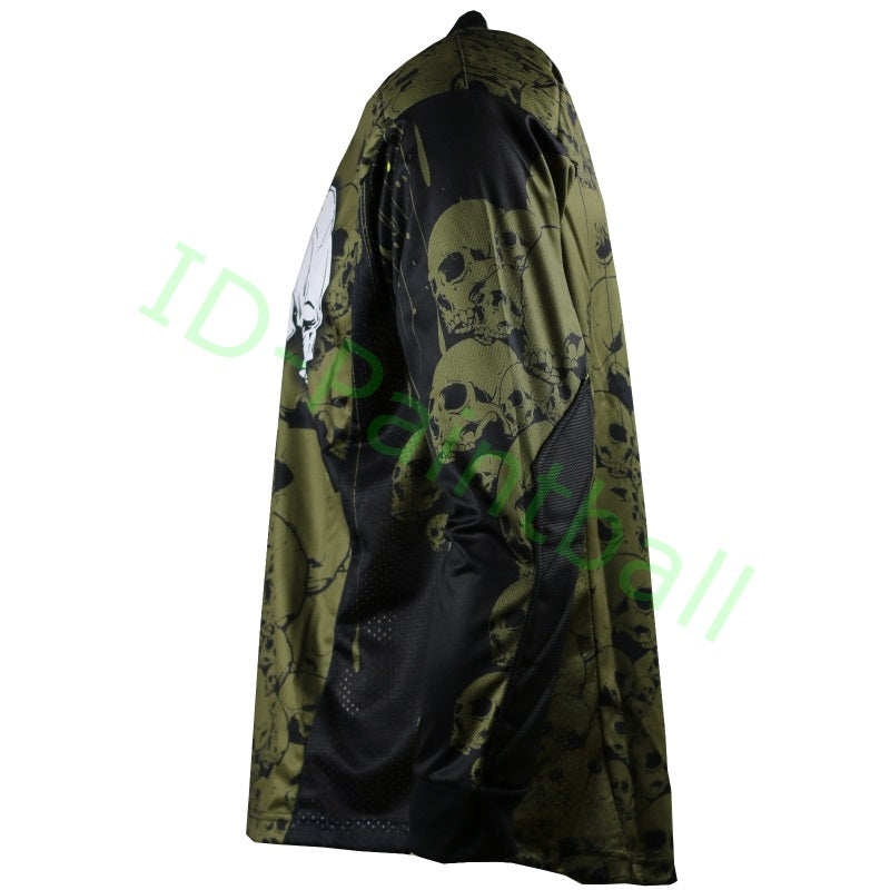 IDP Jersey The Skulls Oliv Paintball Trikot