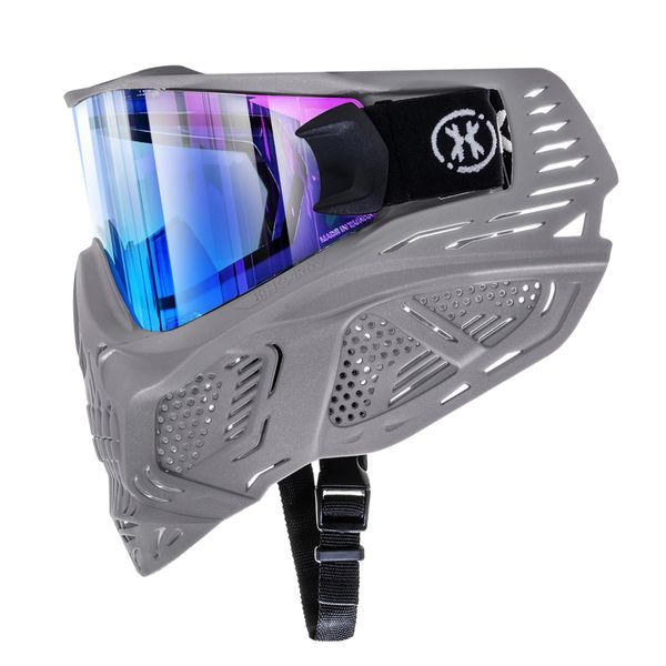 Paintball Maske HK Army HSTL Skull Crypt Grau Blau