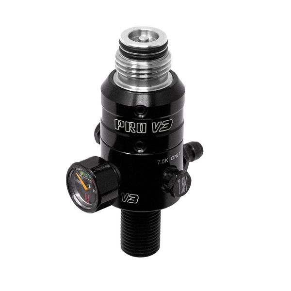 Ninja PRO V3 Edelstahl HP Regulator 300 Bar (4500 psi) schwarz / silber
