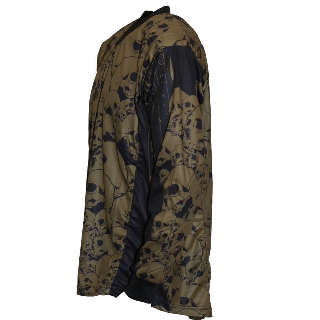 IDP Jersey The Skulls Oliv Paintball Trikot