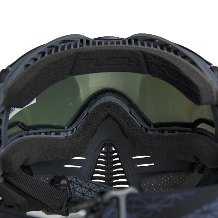 Push Unite Paintball Thermal Maske Schwarz Blau