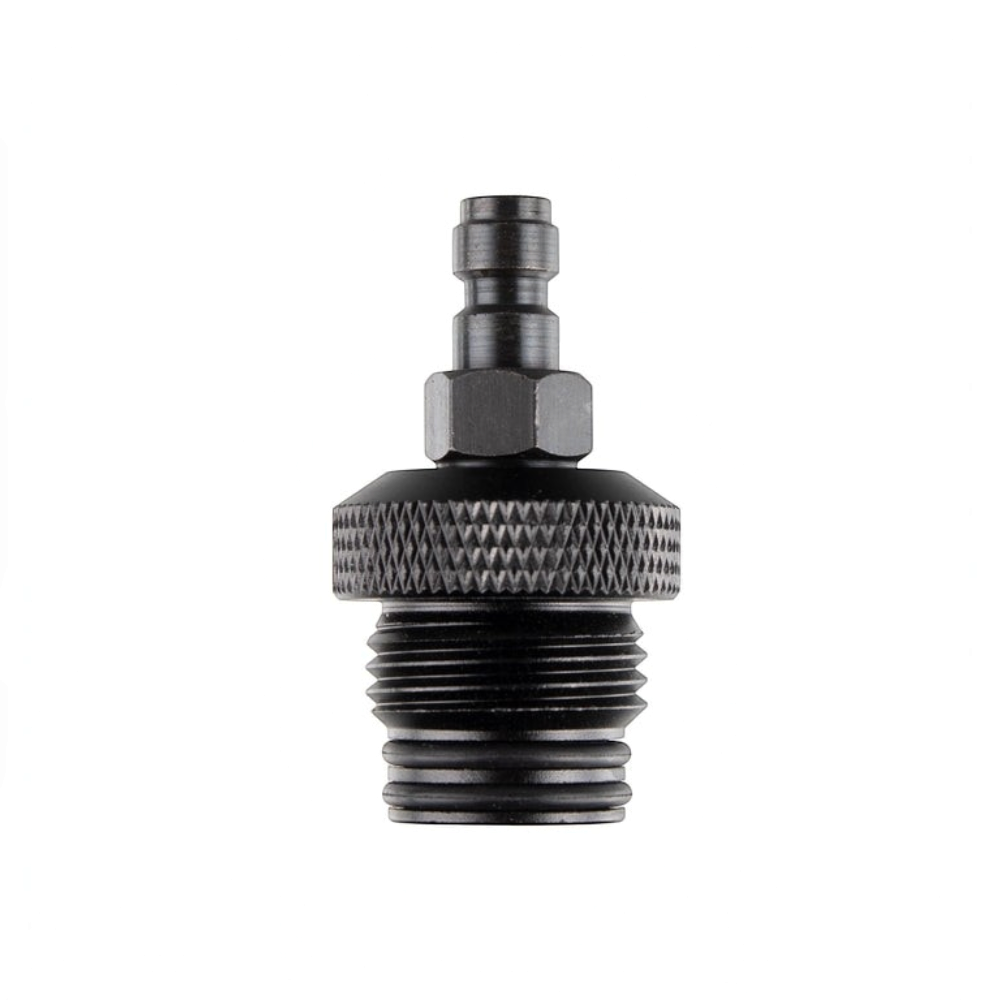 id-paintball PowAir Shutter Remote System ASA Adapter mit Schnellkupplung in Schwarz aus Metall