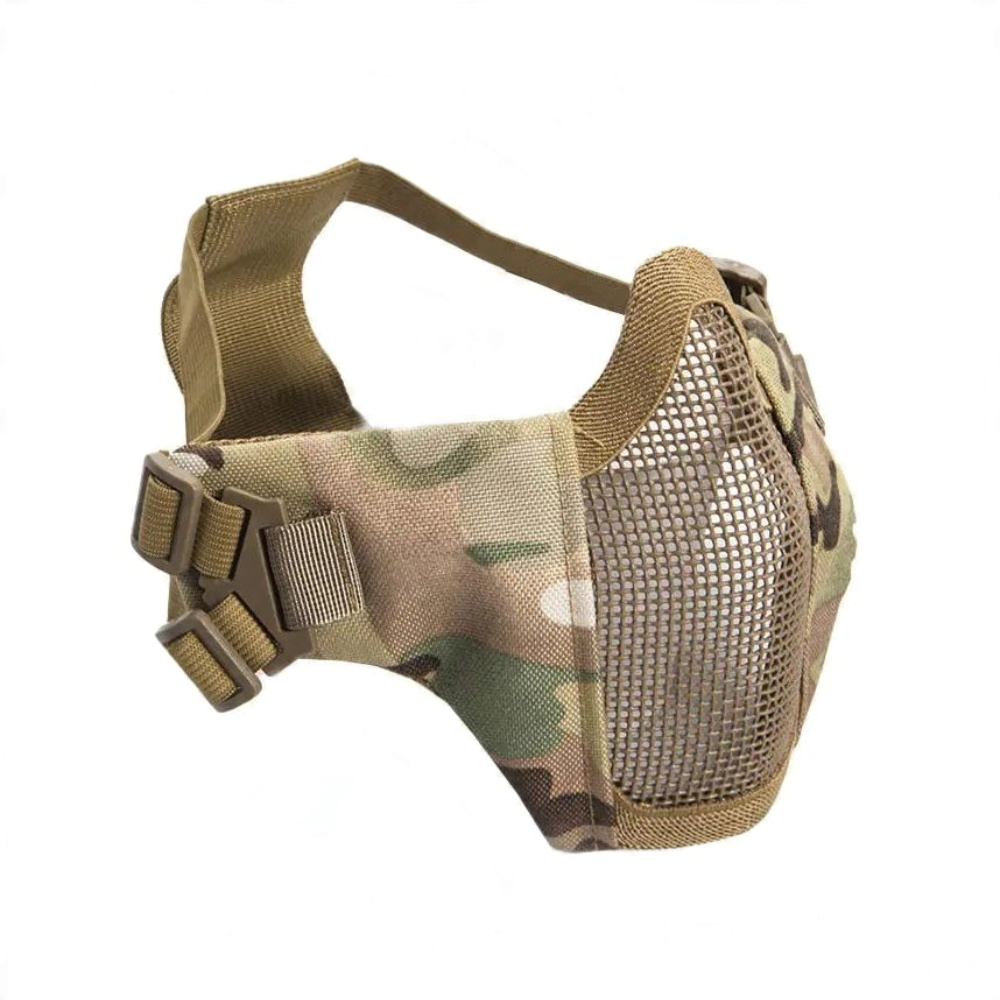 id-paintball ASG Strike Systems Airsoft Gittermaske in Multicam Camo mit Metallgitter und seitlichen Cheekpads