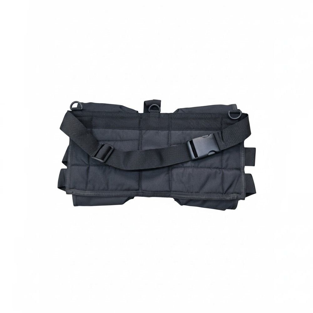 id-paintball Battlepack 6+1 HP in Schwarz mit verstellbaren Pottaschen und stabilem Hüftgurt für Paintball-Spieler