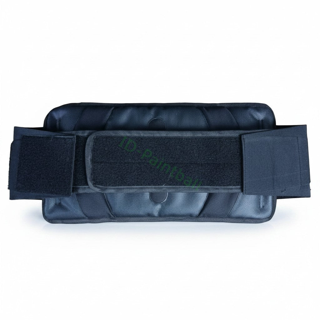 id-paintball Battlepack 4+5 in Schwarz mit gepolstertem Rückenteil und breitem Klettverschluss für Paintball-Pods