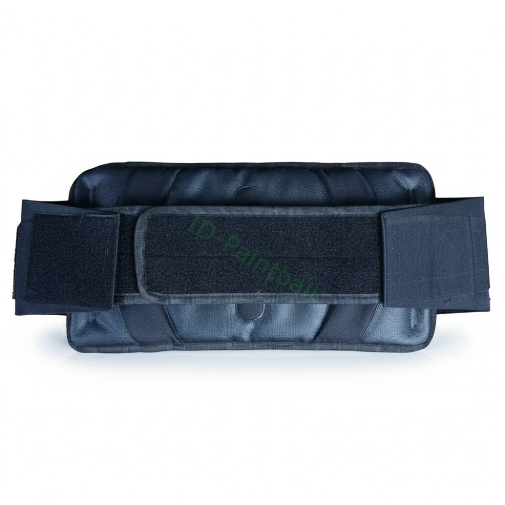 id-paintball Battlepack 4+5 in Schwarz mit gepolstertem Rückenteil und breitem Klettverschluss für Paintball-Pods
