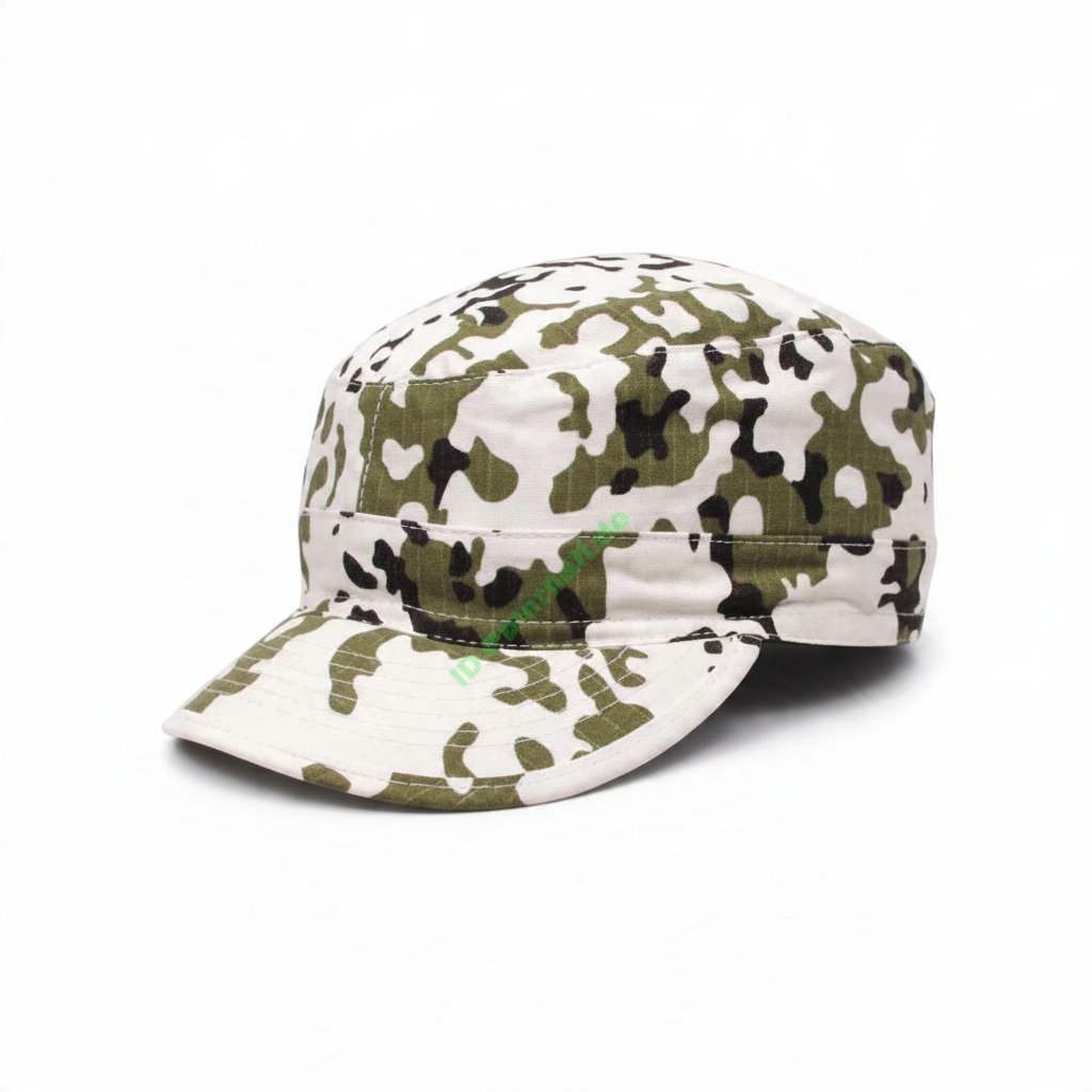 id-paintball US BDU Feldmütze aus robustem Rip-Stop-Baumwollstoff mit klassischem Camouflage-Muster