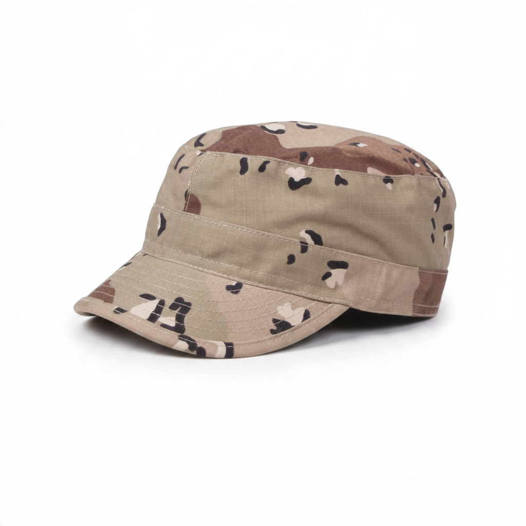 id-paintball US BDU Feldmütze aus robustem Rip-Stop-Baumwollstoff mit klassischem Wüstentarn-Muster