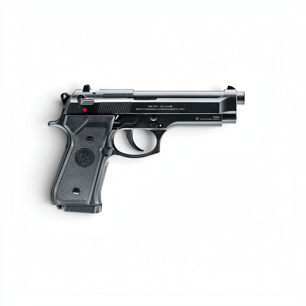 id-paintball Beretta Mod. 92 FS CO2 Airsoftpistole in Schwarz mit 6 mm Kaliber und einstellbarem Shoot-Up System