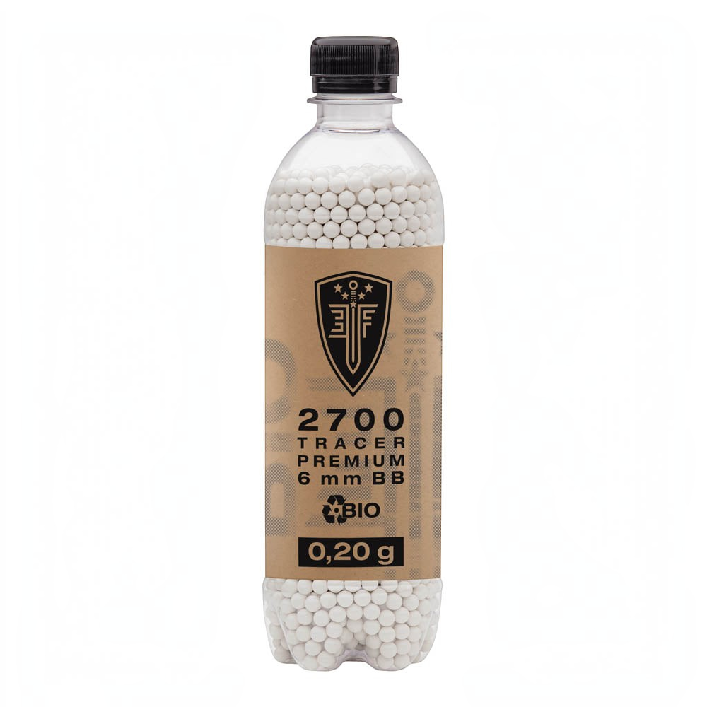 id-paintball Elite Force Premium Bio Tracer BBs in einer Flasche mit 2700 Stück, 0,20 g Gewicht, 6 mm Kaliber.