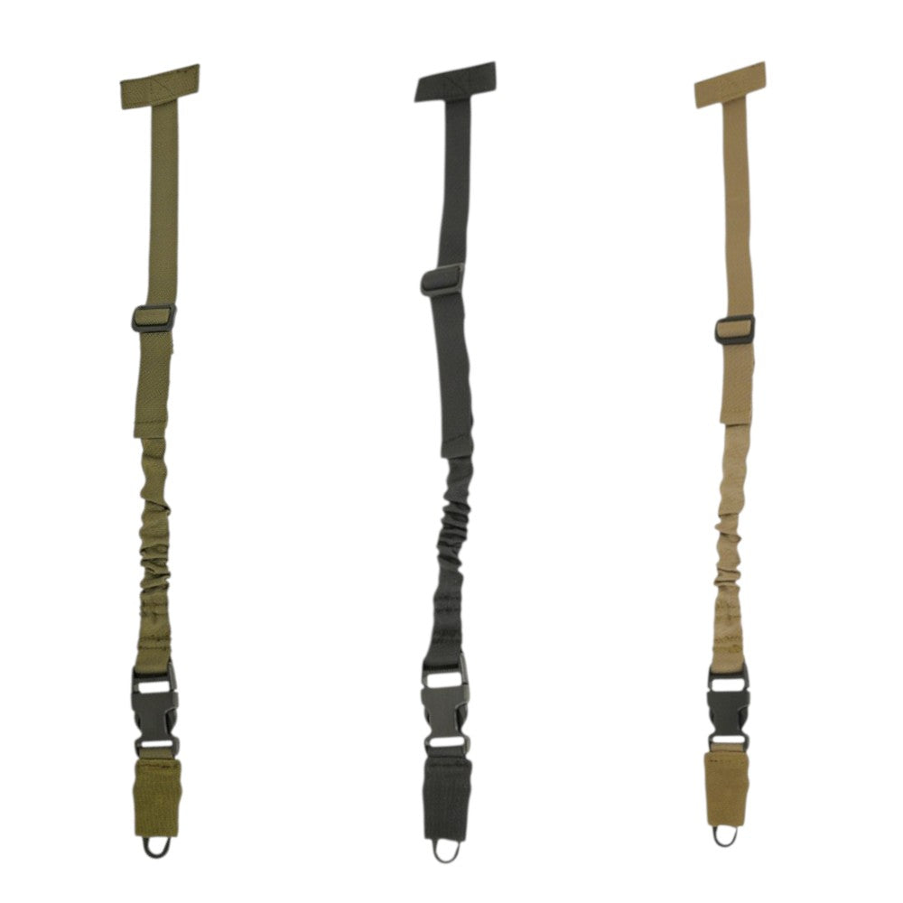 id-paintball 8Fields One Point Bungee Sling in Olive, Schwarz und Tan mit MOLLE-Befestigung und Schnellverschluss