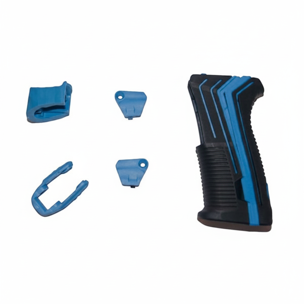 id-paintball Planet Eclipse CCU Kit in Blau für ETHA3 und ETHA3M Paintball-Markierer mit Griffschale und Zubehör
