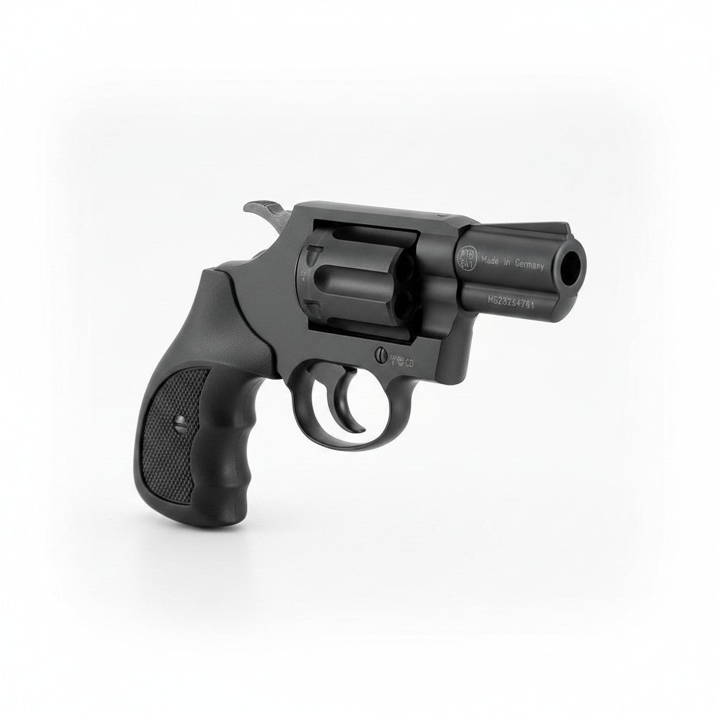id-paintball Colt Detective Special Revolver in Schwarz mit ergonomischen Combat-Griffschalen und 6-Schuss-Trommel
