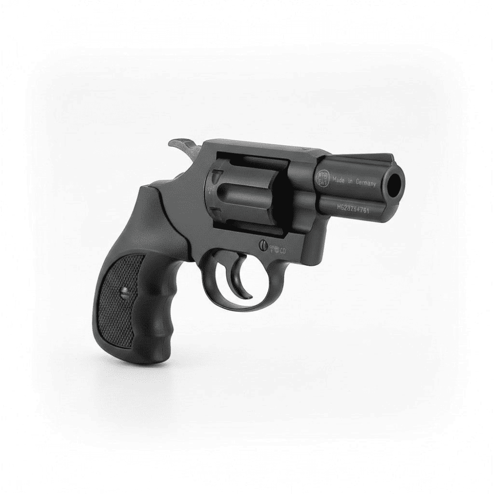 id-paintball Colt Detective Special Revolver in Schwarz mit ergonomischen Combat-Griffschalen und 6-Schuss-Trommel