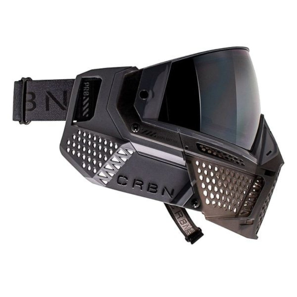 id-paintball CRBN ZERO ProV2 Paintball Maske in Graphite Limited Edition mit verspiegeltem Thermalglas und Belüftung