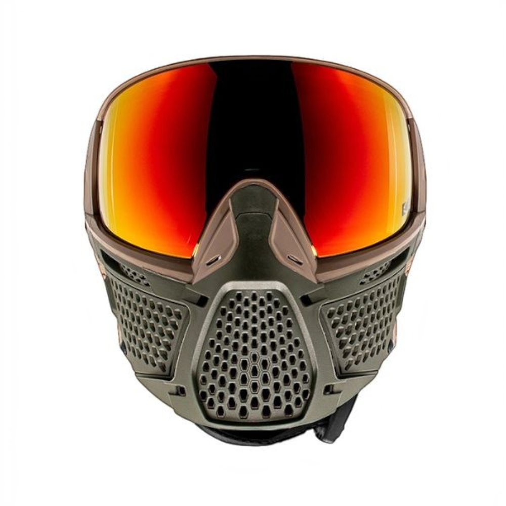 id-paintball CRBN ZERO ProV2 Graphite Paintball Maske mit verspiegelter Thermal-Linse und belüftetem Design