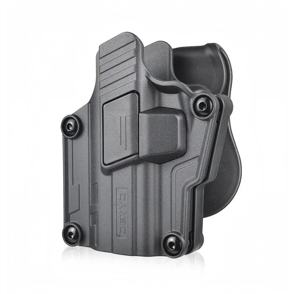 id-paintball Cytac Mega-Fit Gen2 Linkshänder Holster aus schwarzem Polymer mit Paddle-System