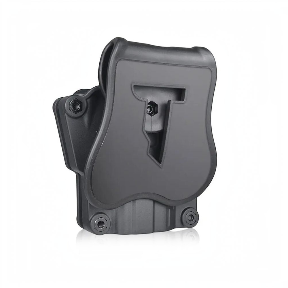 id-paintball Cytac Mega-Fit Gen2 Paddle Holster aus schwarzem Polymer für Rechtshänder mit 360 Grad Verstellbarkeit