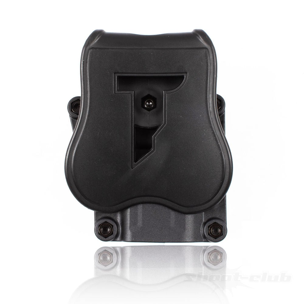 id-paintball Cytac Mega-Fit Universalholster aus schwarzem Polymer für Linkshänder, optimiert für T4E HDP Pistolen