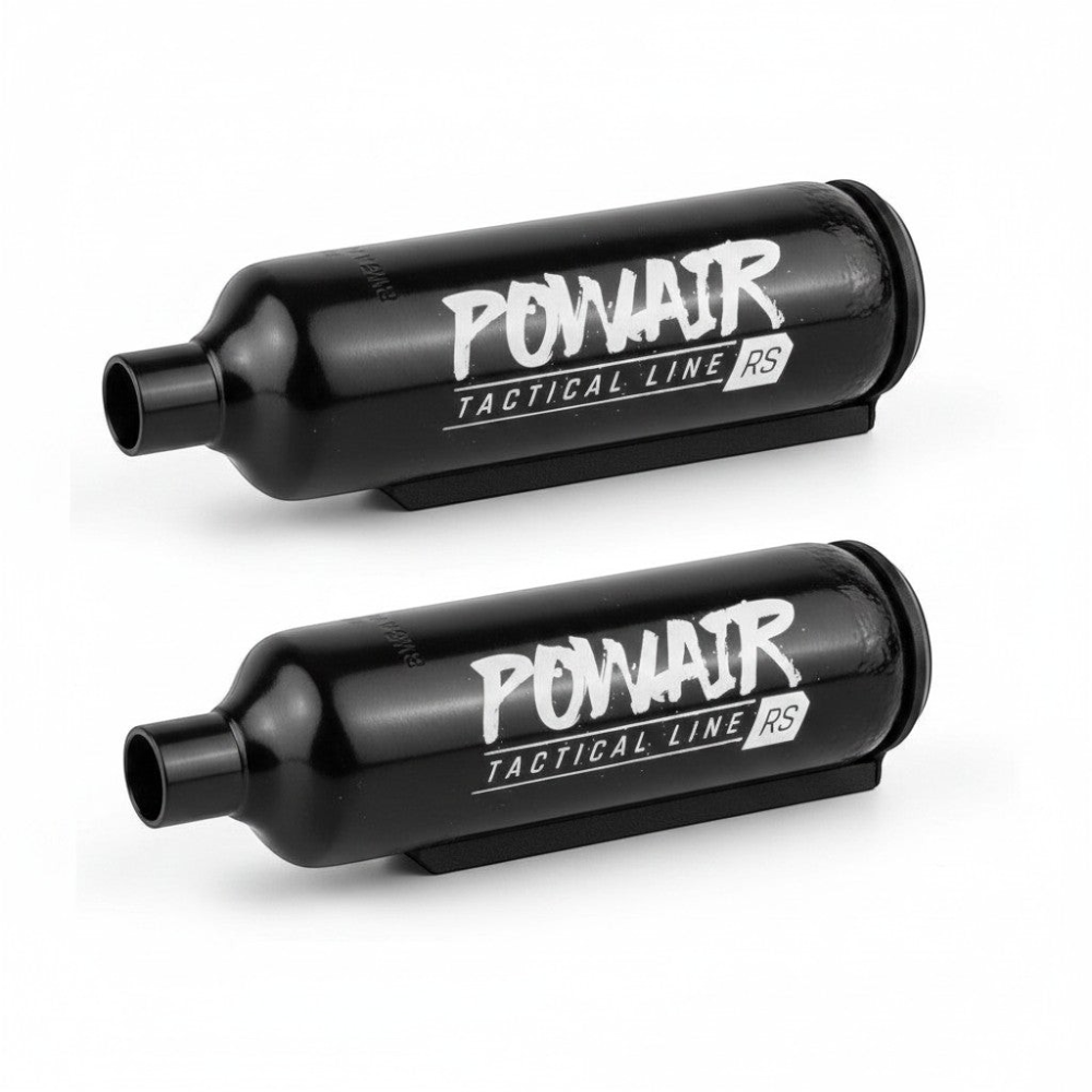 id-paintball DSG AM Floating Stock Guide aus schwarzem Aluminium für 300 Bar MagFed HP-Systeme mit abgerundetem Boden