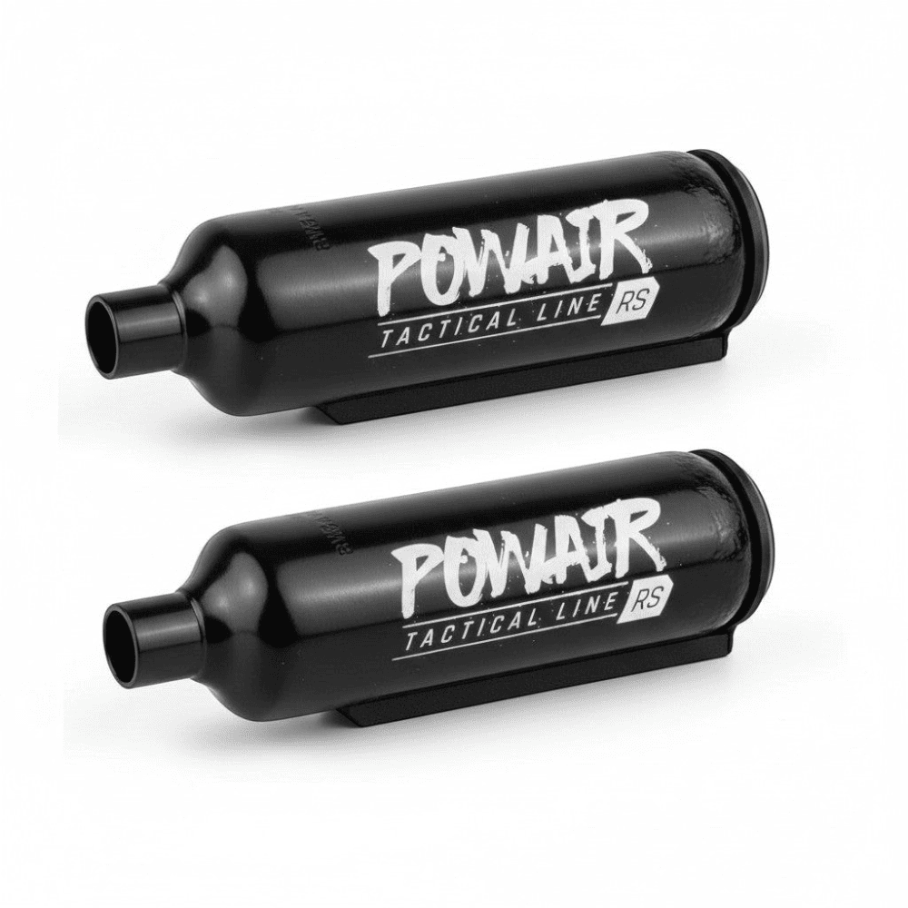 id-paintball DSG AM Floating Stock Guide aus schwarzem Aluminium für 300 Bar MagFed HP-Systeme mit abgerundetem Boden
