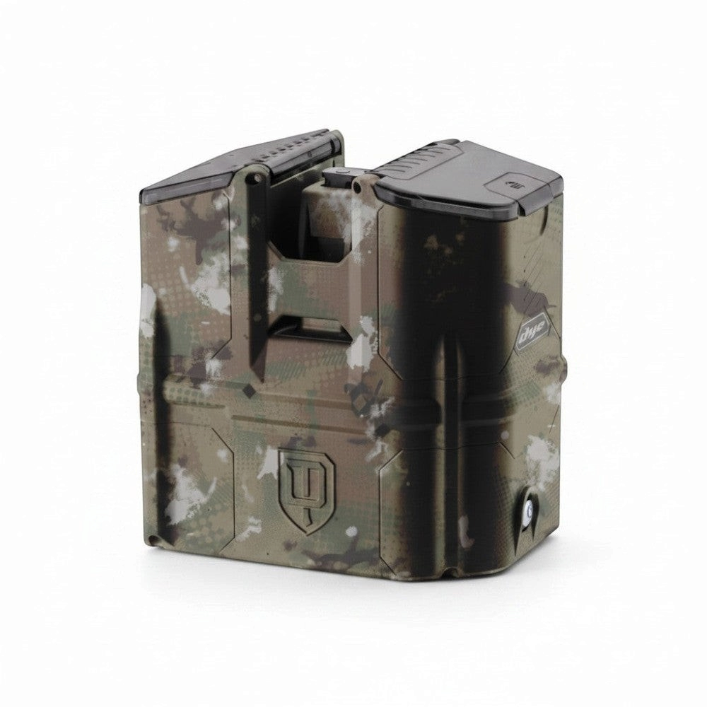 id-paintball DYE DAM Box Loader in Camouflage-Optik mit 300 Schuss Kapazität für Paintball-Markierer