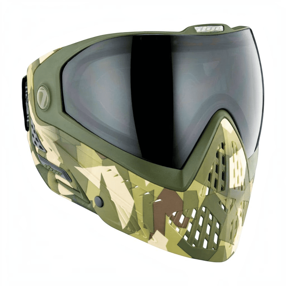 id-paintball DYE i5 Paintball Maske in CB Forest Camo mit 290 Grad Sichtfeld und Anti-Fog Thermalglas