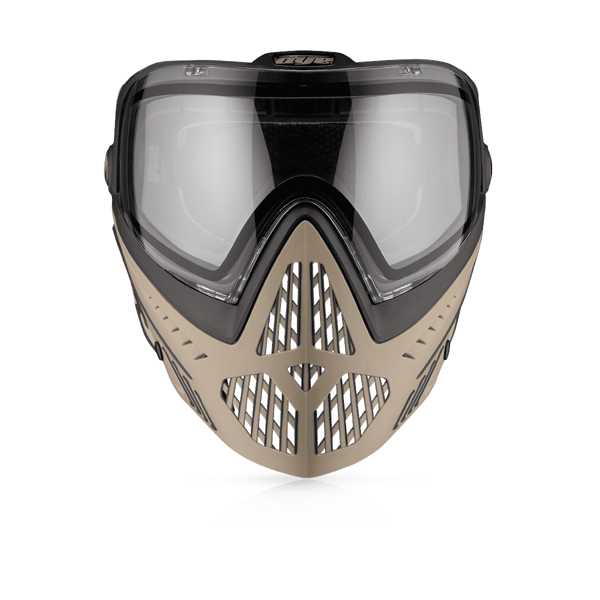id-paintball DYE i5 Paintball Maske in Tac Tan mit Thermalglas, Belüftungssystem und verstellbarem GSR Pro Strap