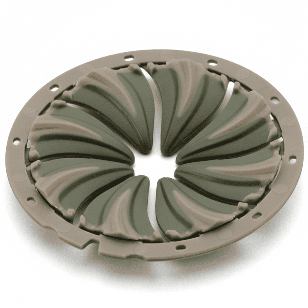 id-paintball Dye Quick Feed 6.0 in olivgrün und beige für Rotor Loader mit flexiblen Lamellen zum schnellen Nachladen