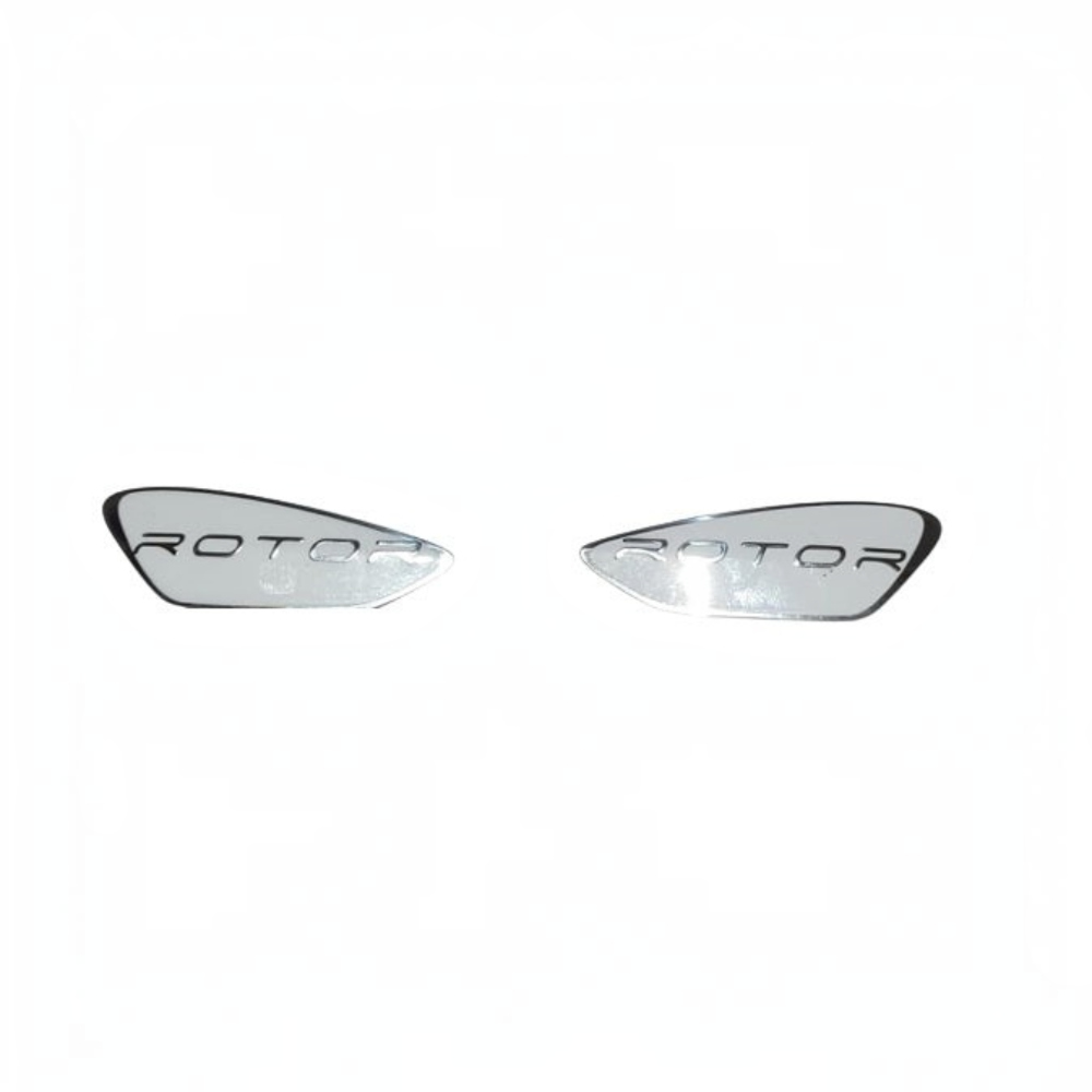 id-paintball Dye Rotor Metall Logo Button Shells für R1 und R2 Hopper in Silber