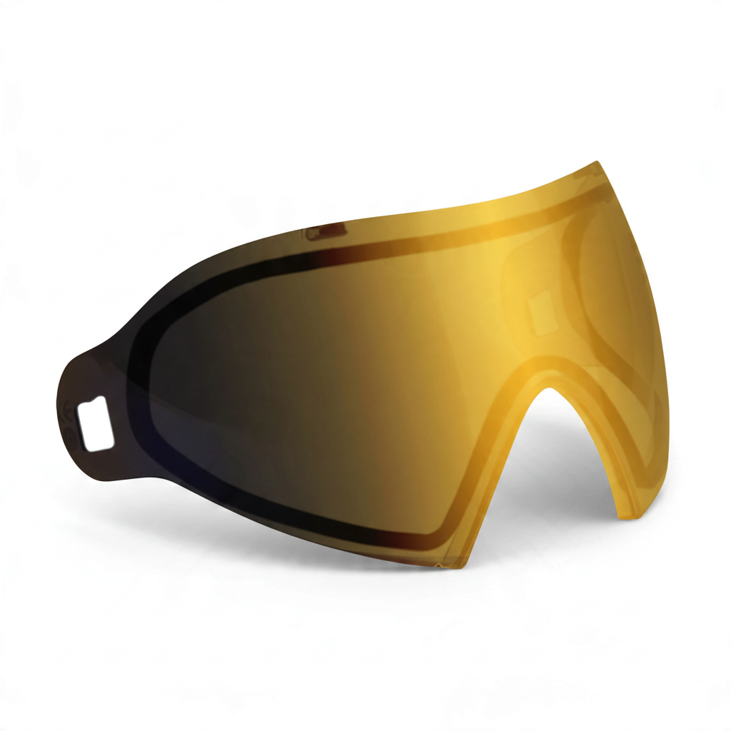 id-paintball Dye i5 i4 Thermalglas in Smoke Gold mit Anti-Beschlag-Beschichtung für klare Sicht beim Paintball