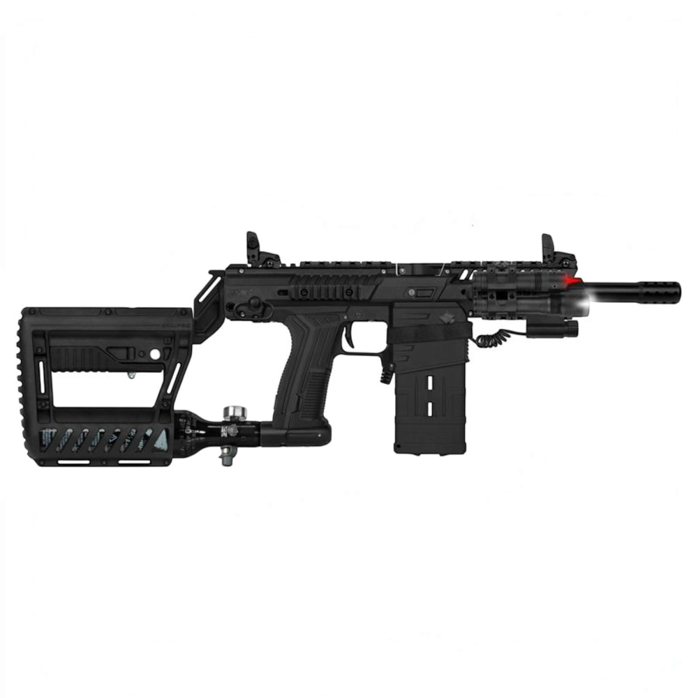id-paintball Planet Eclipse EMEK EMF100 Gen. 3 Paintball Markierer in Schwarz mit Magfed-System und taktischem Design