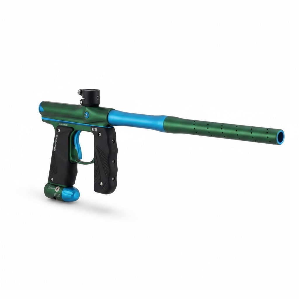 id-paintball Empire Mini GS Paintball Markierer in Dust Green und Dust Aqua mit gummiertem Griff und 14-Zoll Lauf