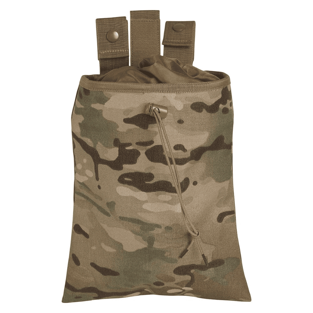id-paintball Empty Shell Pouch in Camouflage mit Kordelzug und Befestigungsschlaufen für Airsoft und Paintball