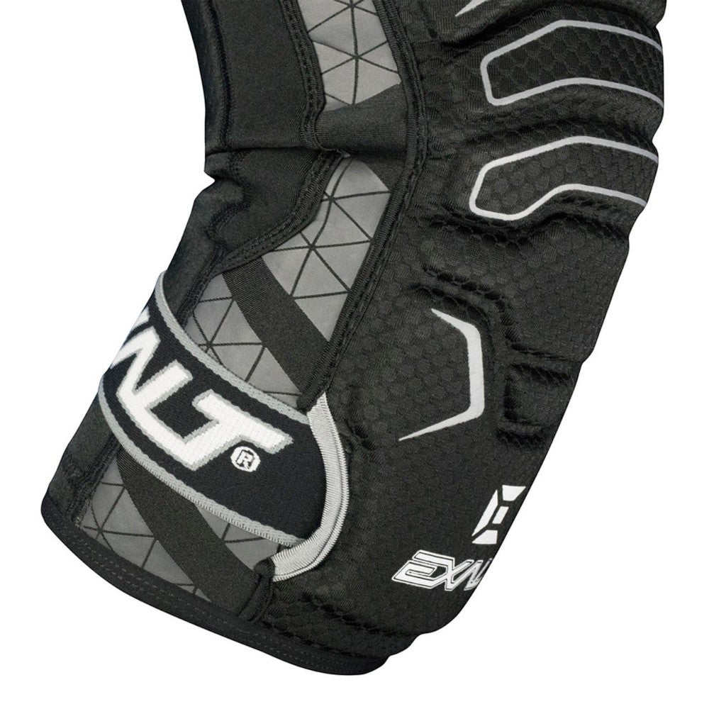id-paintball Exalt FreeFlex Knieschoner in Schwarz mit ergonomischer Memory-Foam-Polsterung und flexiblem Design