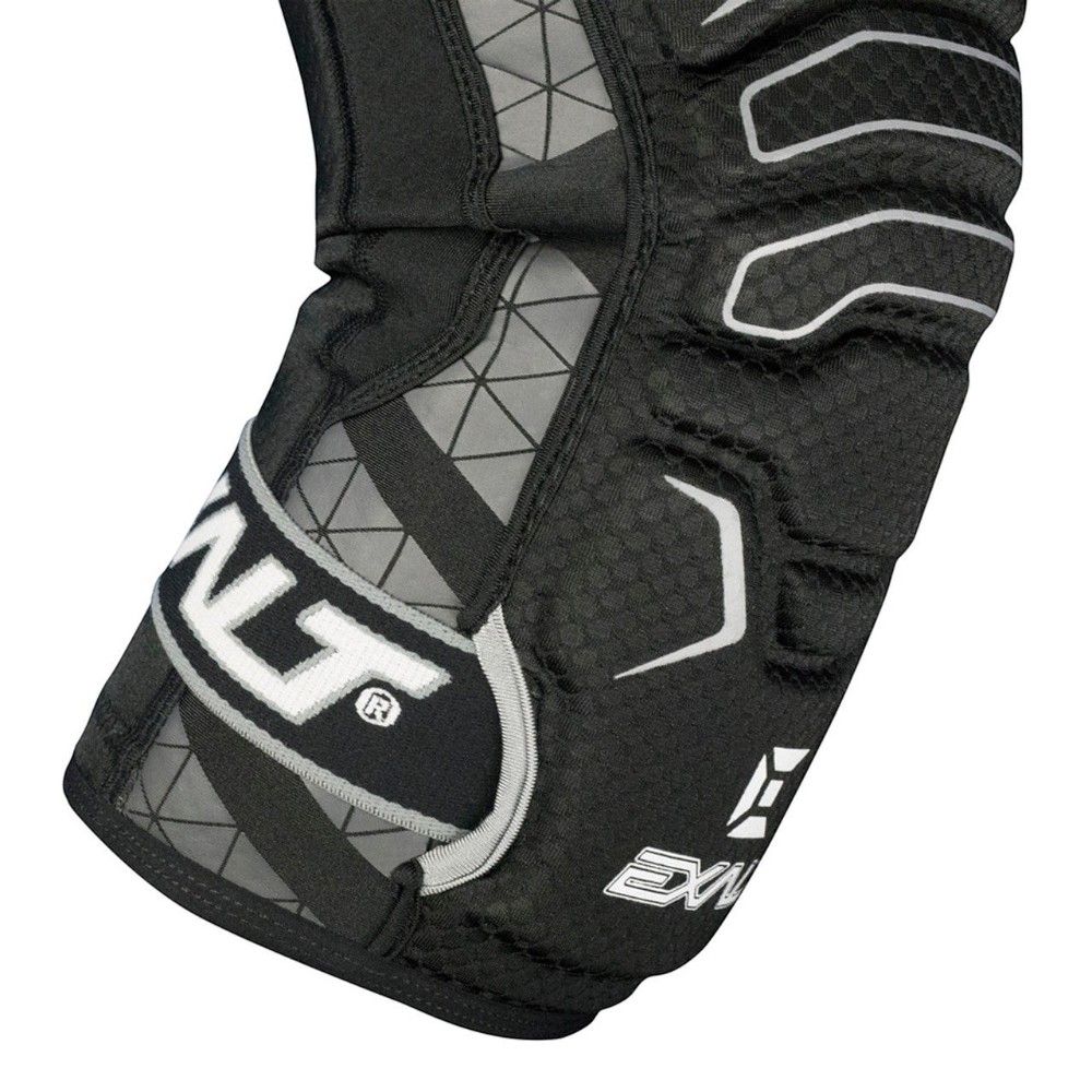 id-paintball Exalt FreeFlex Knieschoner in Schwarz mit ergonomischer Memory-Foam-Polsterung und flexiblem Design