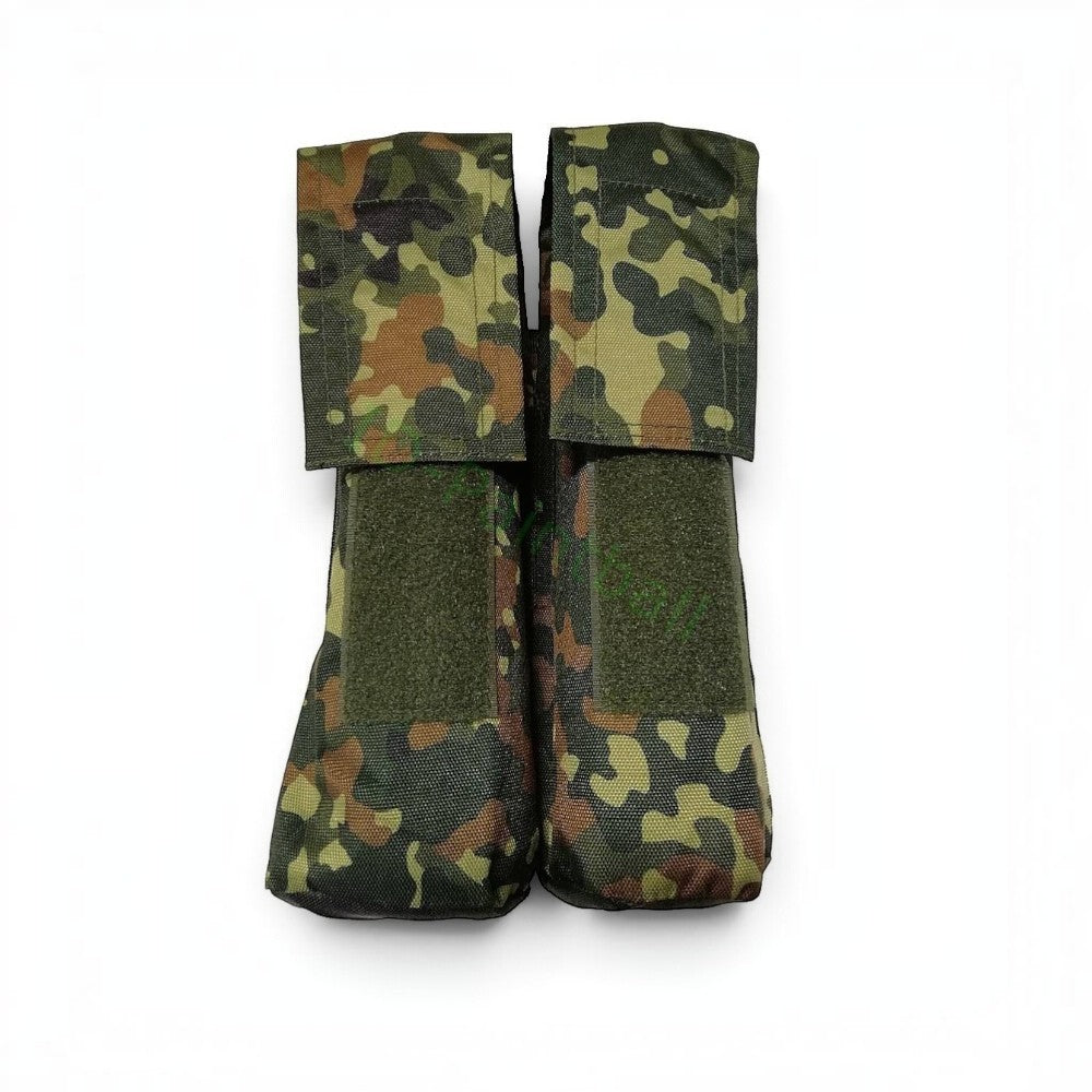 id-paintball Molle Pod Tasche in Flecktarn Camouflage für Paintball Pods mit Klettverschluss