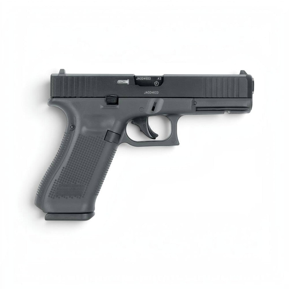 id-paintball GLOCK 17 Gen5 T4E Markierer im Kaliber .43 mit schwarzem Aluminiumschlitten und Polymer-Griffstück